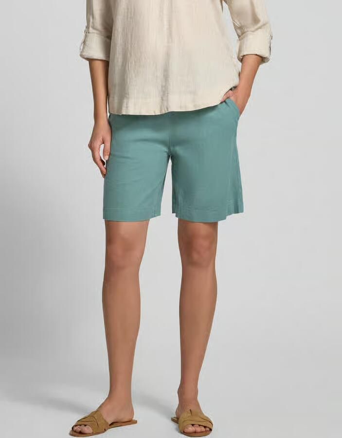 FREE QUENT Linnen korte broek met elastische tailleband model 'Lava' - Foto 2
