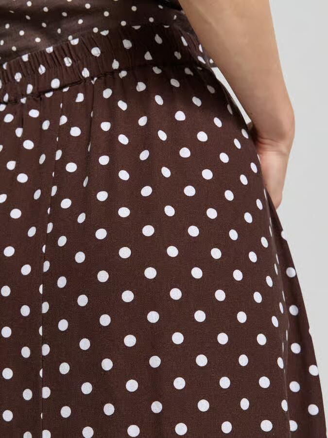 FREE QUENT Midirok met linnen model 'Lavisco'