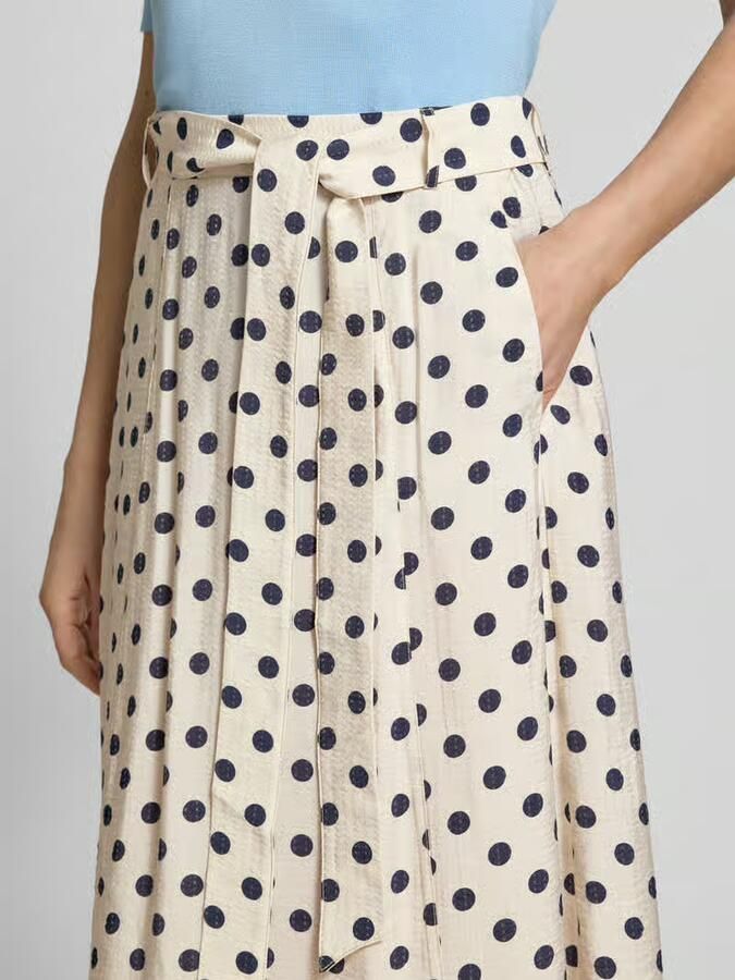 FREE QUENT Midirok van viscosemix met strikriem model 'Alma'