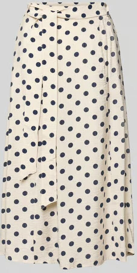 FREE QUENT Midirok van viscosemix met strikriem model 'Alma' - Foto 2