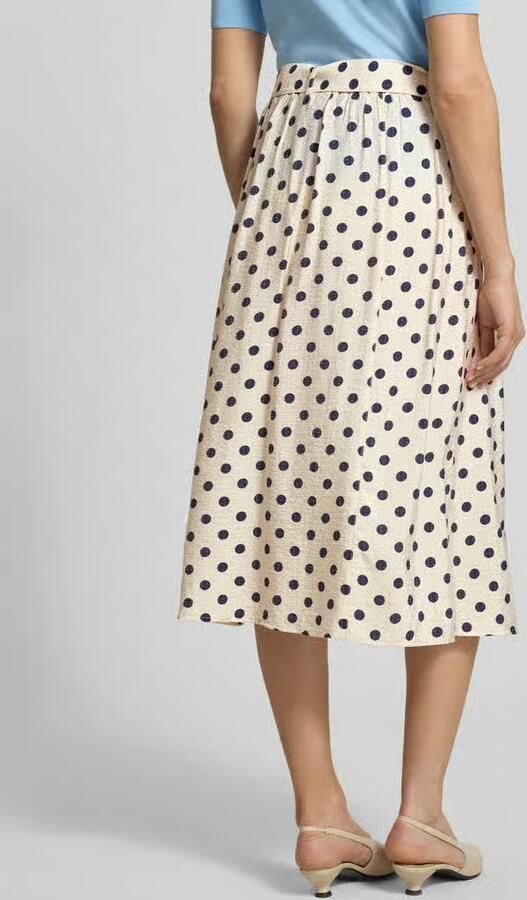 FREE QUENT Midirok van viscosemix met strikriem model 'Alma' - Foto 2