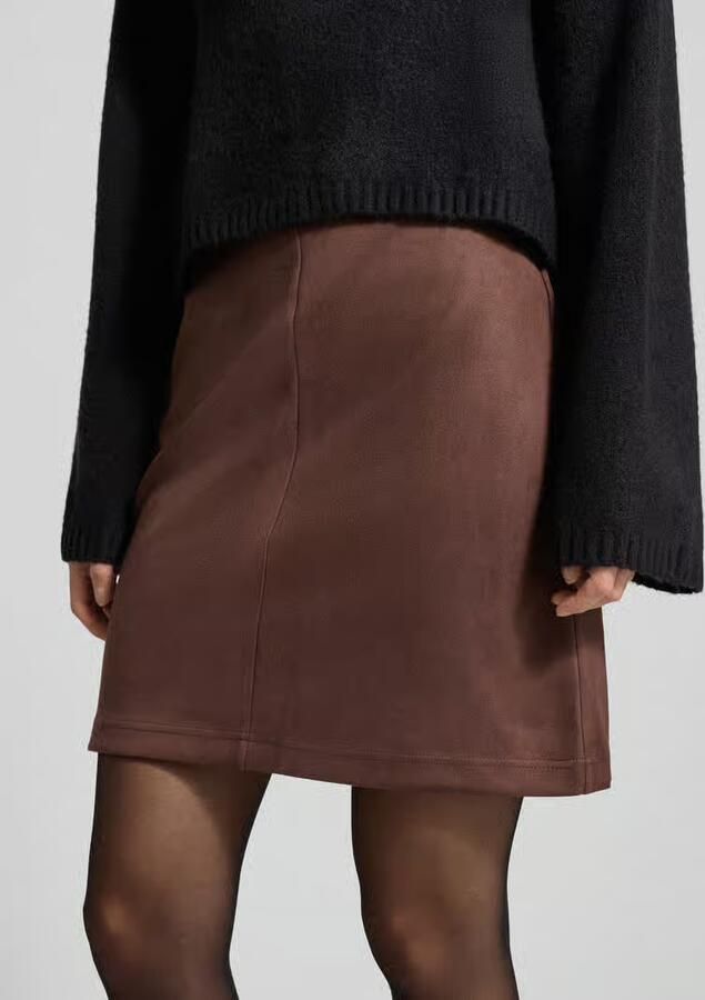 FREE QUENT Minirok in leerlook model 'Lexi' - Foto 2