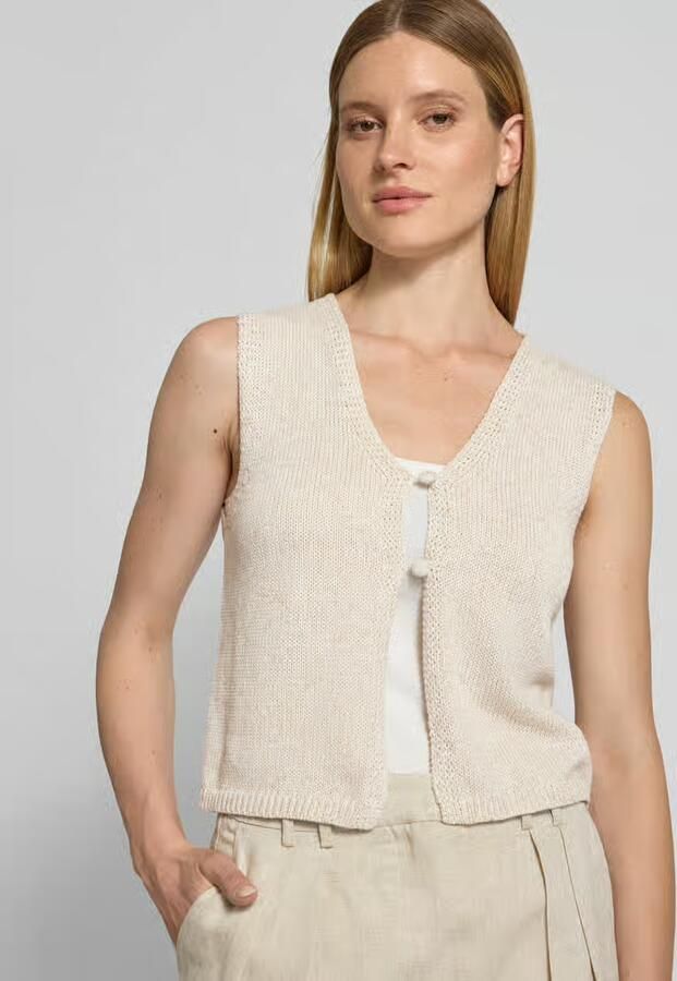 FREE QUENT Mouwloos vest met knoopsluiting model 'Grscaliva'