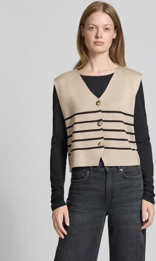 FREE QUENT Mouwloos vest met V-hals model 'ANI' - Foto 2