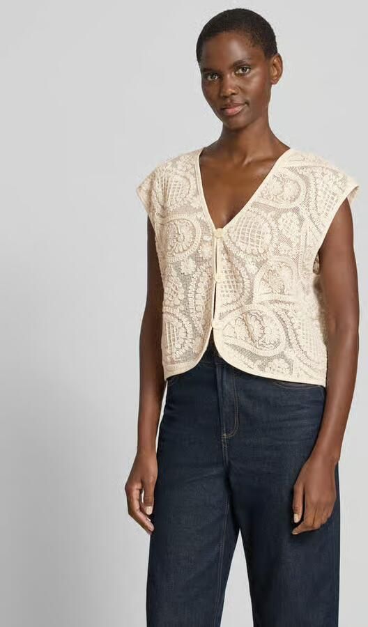 FREE QUENT Mouwloos vest met V-hals model 'Crossy' - Foto 4