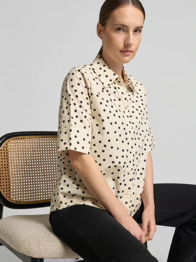 FREE QUENT Overhemdblouse van puur katoen model 'MALAY' - Foto 2