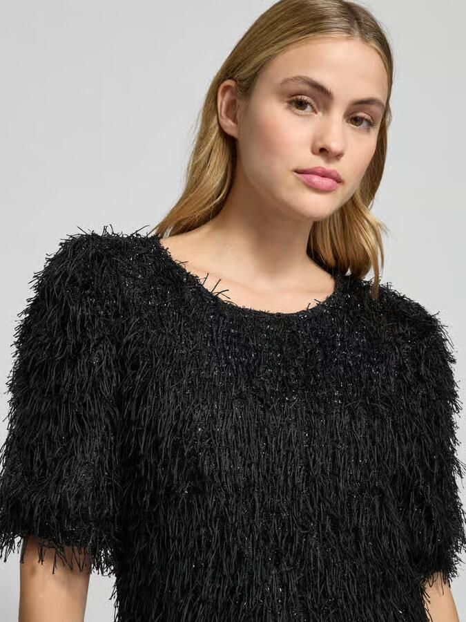 FREE QUENT Pullover met franjes en ronde hals model 'MARLIN' - Foto 2
