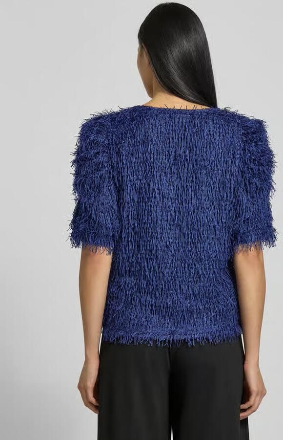 FREE QUENT Pullover met franjes en ronde hals model 'MARLIN'
