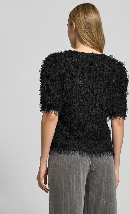 FREE QUENT Pullover met franjes en ronde hals model 'MARLIN' - Foto 4