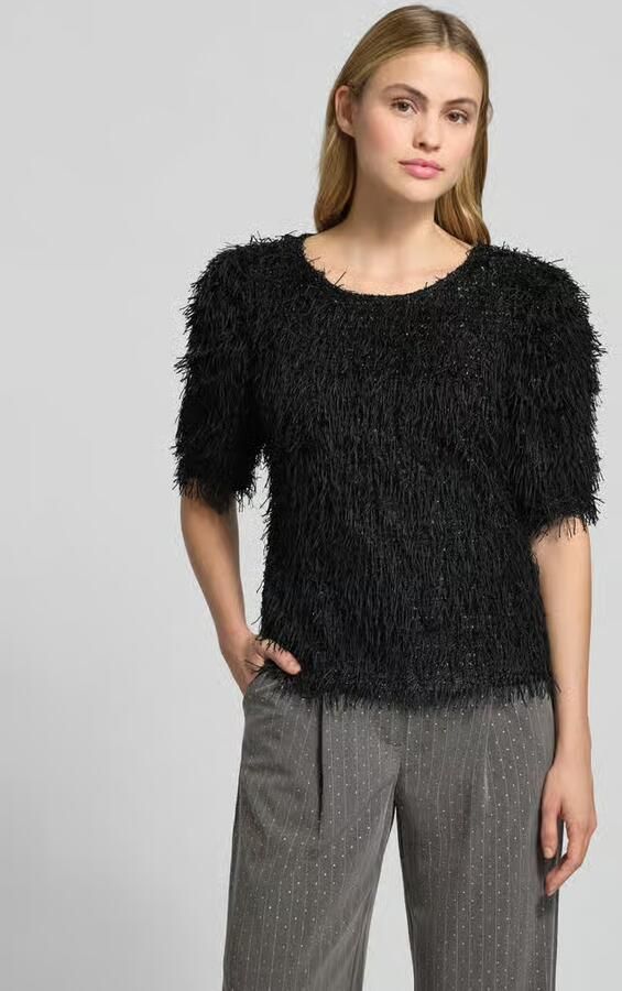 FREE QUENT Pullover met franjes en ronde hals model 'MARLIN' - Foto 3