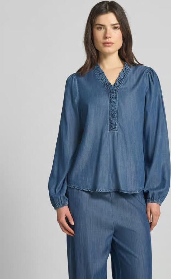 FREE QUENT regular fit blouse in denimlook model 'Wilke' - Foto 4