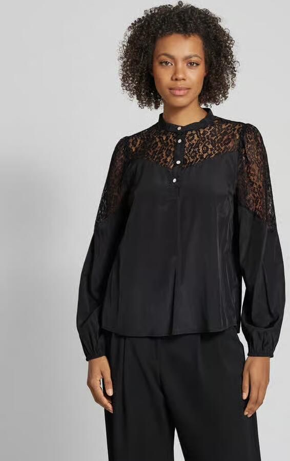 FREE QUENT Regular fit blouse met gehaakt kant model 'VIALU' - Foto 2