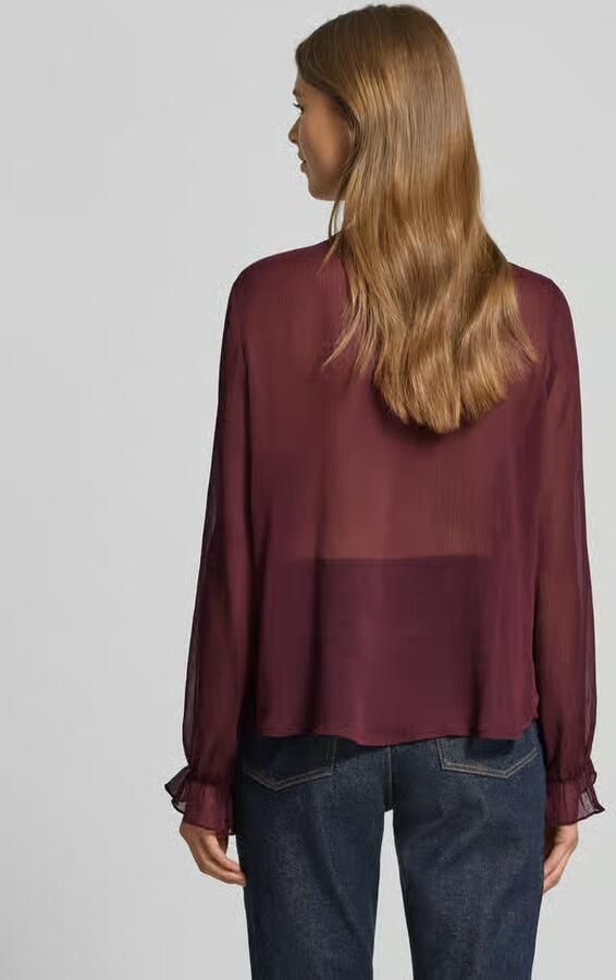 FREE QUENT Regular fit blouse met ruches model 'Ditte'