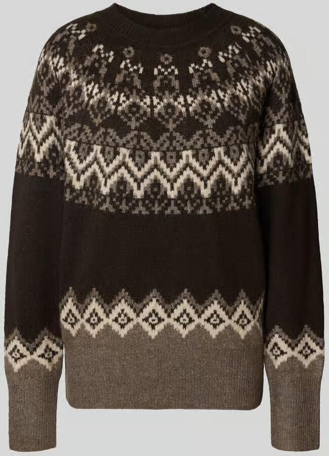FREE QUENT Regular fit gebreide pullover met noors motief model 'Merla'