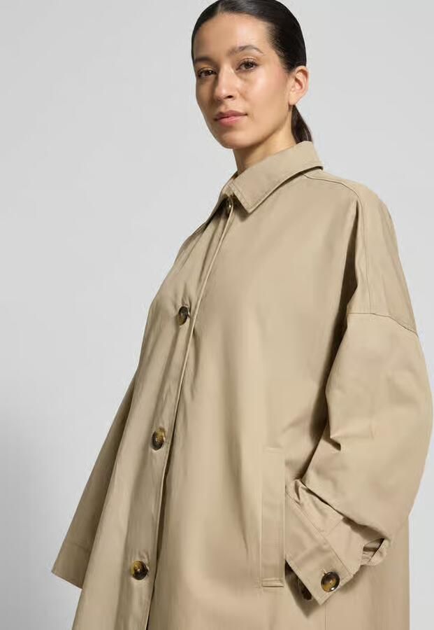 FREE QUENT regular fit lange jas met platte kraag model 'Zofia'