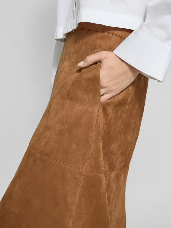 FREE QUENT Regular fit midirok in wildleerlook model 'Duva' - Foto 2