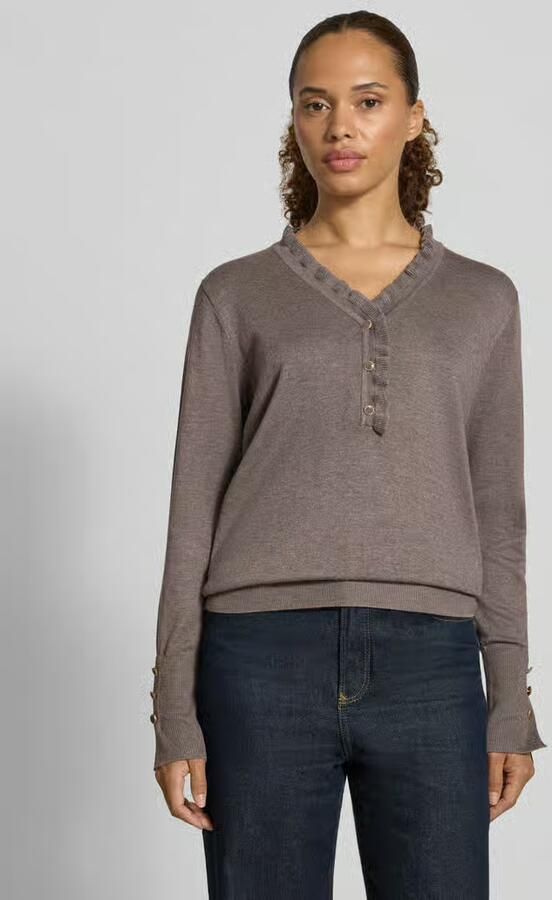 FREE QUENT Regular fit pullover met mix van wol en alpaca model 'Katie' - Foto 3