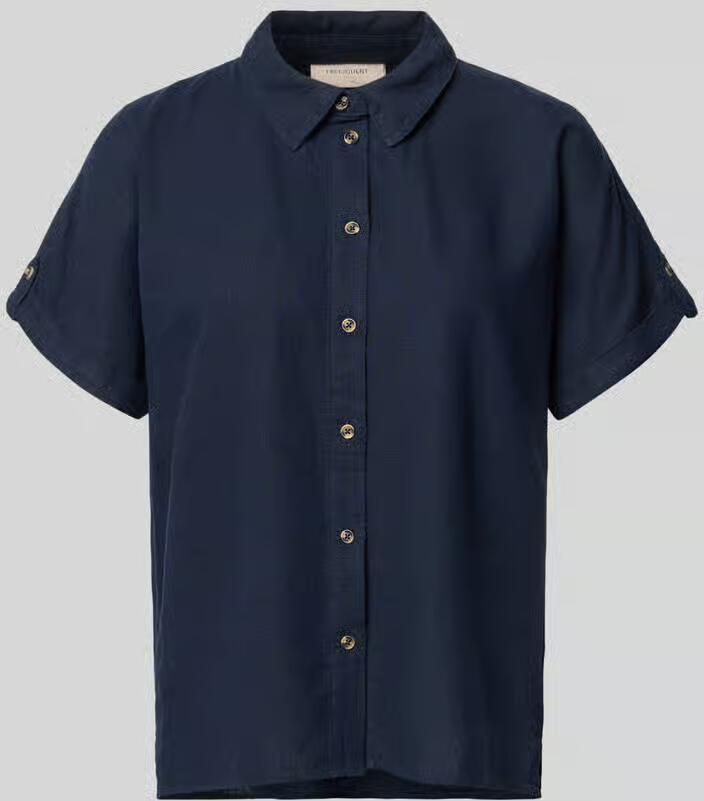 FREE QUENT relaxed fit blouse van mix van linnen en viscose model 'Lava' - Foto 2