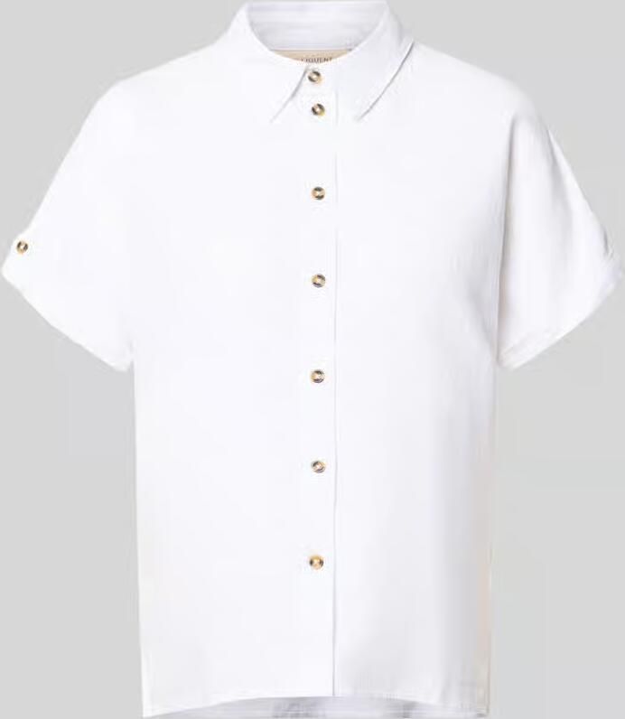 FREE QUENT relaxed fit blouse van mix van linnen en viscose model 'Lava' - Foto 2
