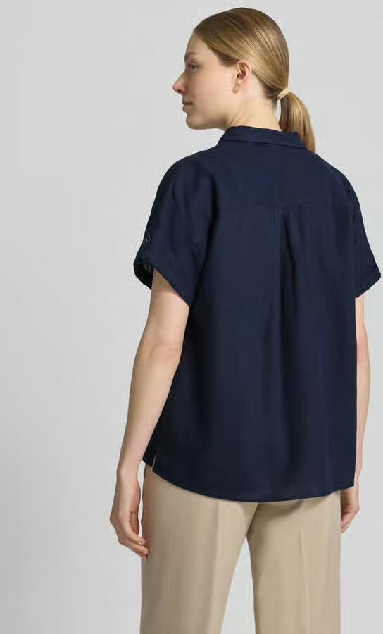 FREE QUENT relaxed fit blouse van mix van linnen en viscose model 'Lava'