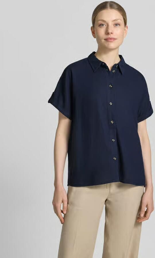 FREE QUENT relaxed fit blouse van mix van linnen en viscose model 'Lava' - Foto 4