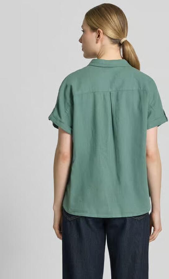 FREE QUENT relaxed fit blouse van mix van linnen en viscose model 'Lava'