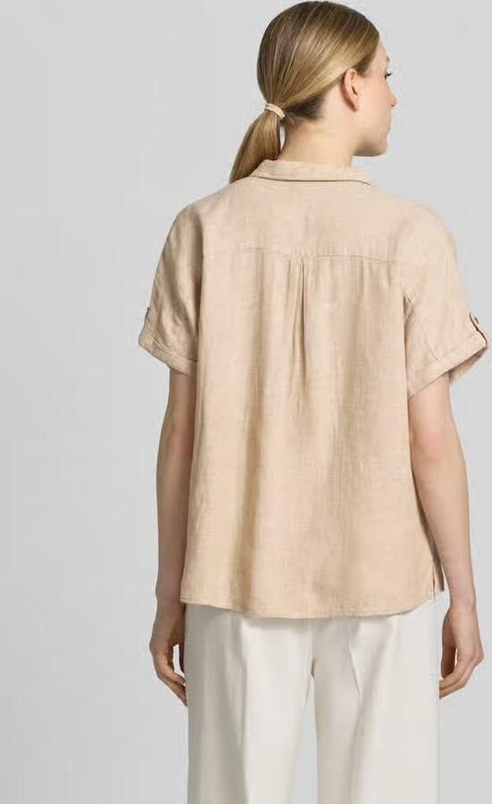 FREE QUENT relaxed fit blouse van mix van linnen en viscose model 'Lava'