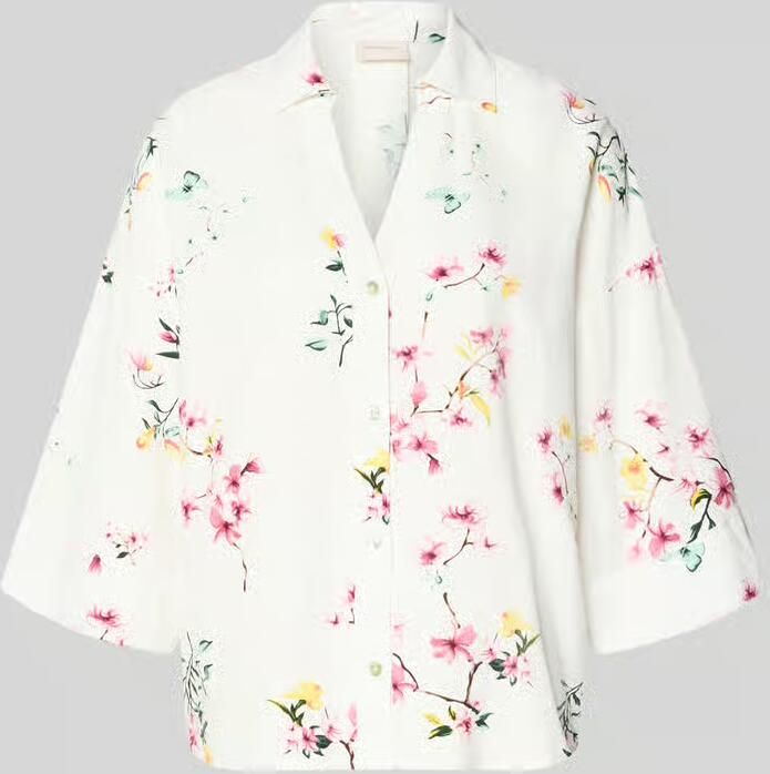 FREE QUENT relaxed fit blouse van mix van viscose en linnen model 'Lavisco' - Foto 2