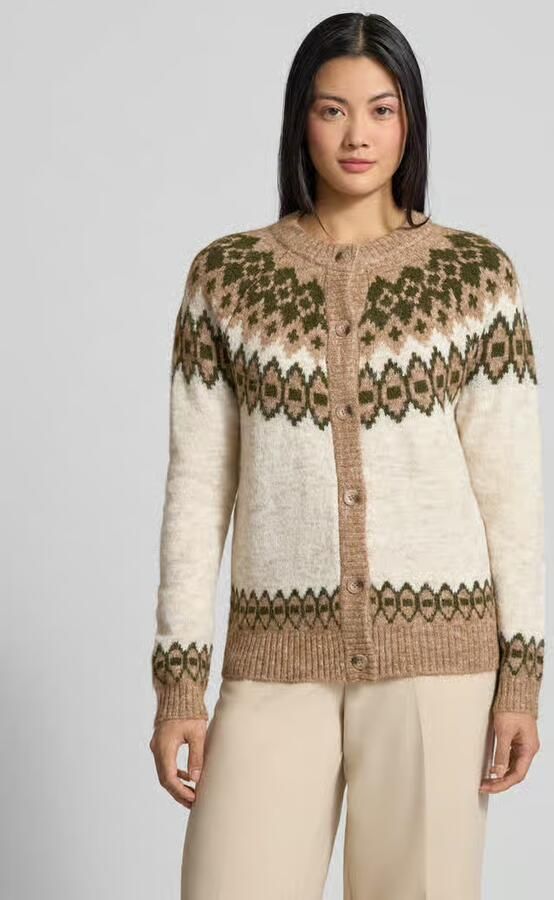 FREE QUENT Relaxed fit gebreid jack met wol Model 'Novala' - Foto 2