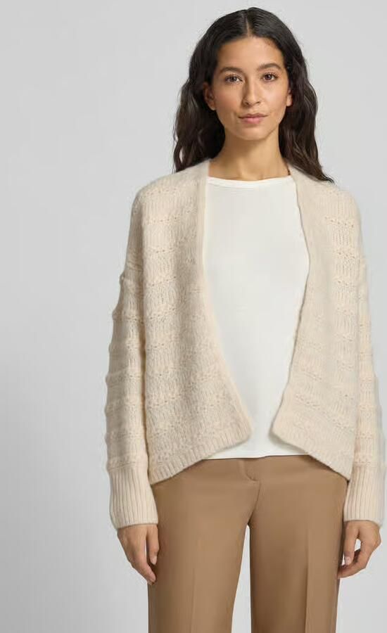 FREE QUENT Relaxed fit gebreid jack met wol Model 'Wave' - Foto 2