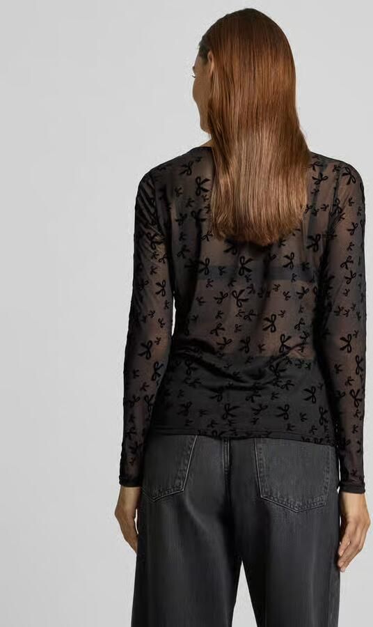 FREE QUENT Shirt met lange mouwen en ronde hals model 'ISKA'