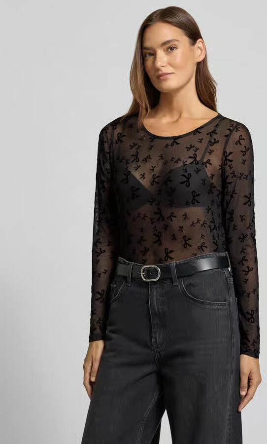 FREE QUENT Shirt met lange mouwen en ronde hals model 'ISKA' - Foto 2