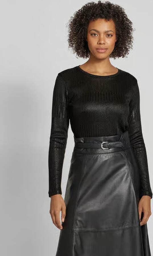 FREE QUENT Shirt met lange mouwen en ronde hals model 'MATTER' - Foto 2