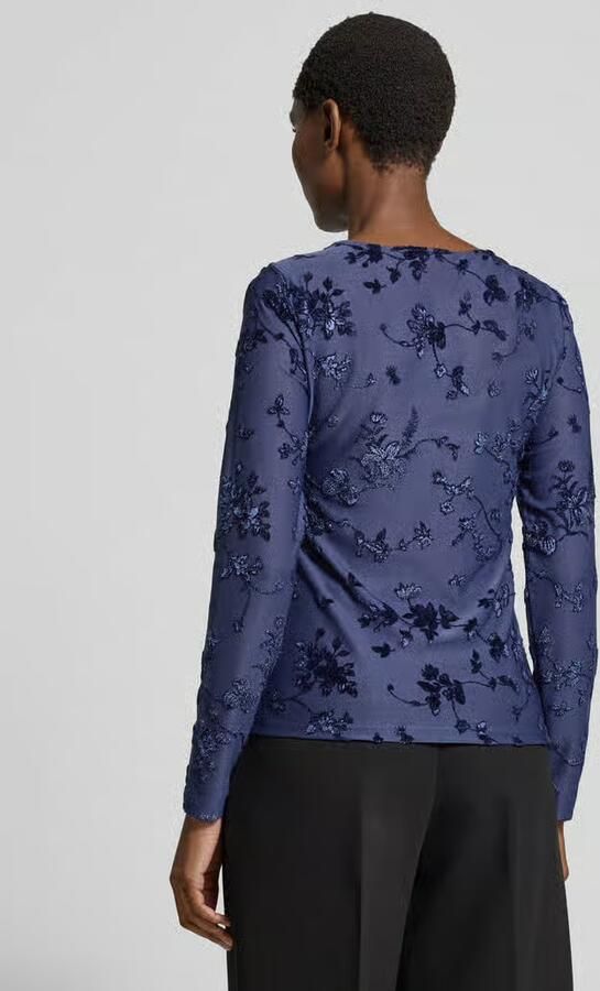 FREE QUENT Shirt met lange mouwen in semi-transparant design model 'BISKA'