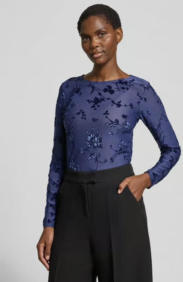 FREE QUENT Shirt met lange mouwen in semi-transparant design model 'BISKA' - Foto 2