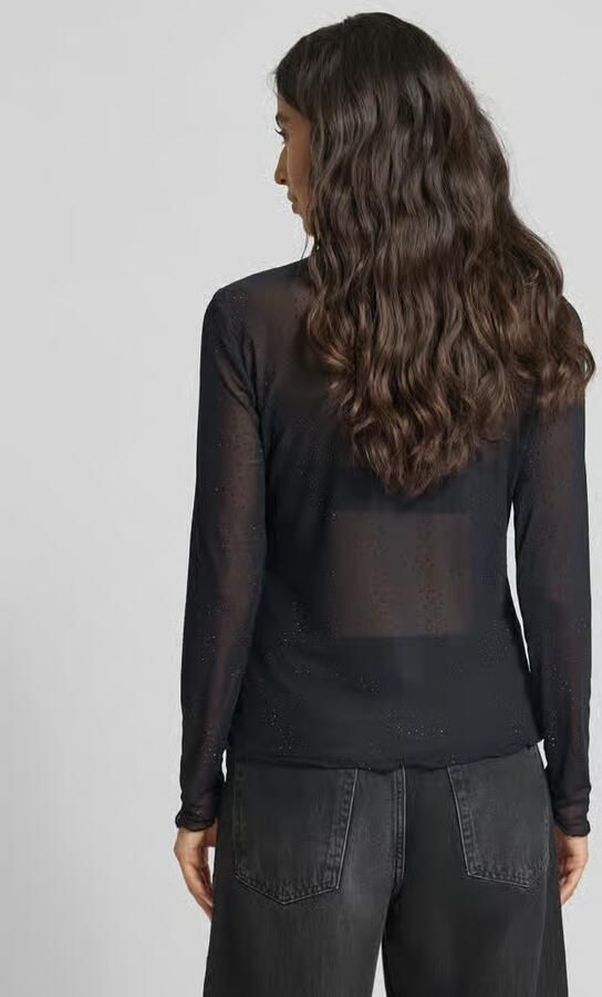 FREE QUENT Shirt met lange mouwen in semi-transparant design model 'ISKA'