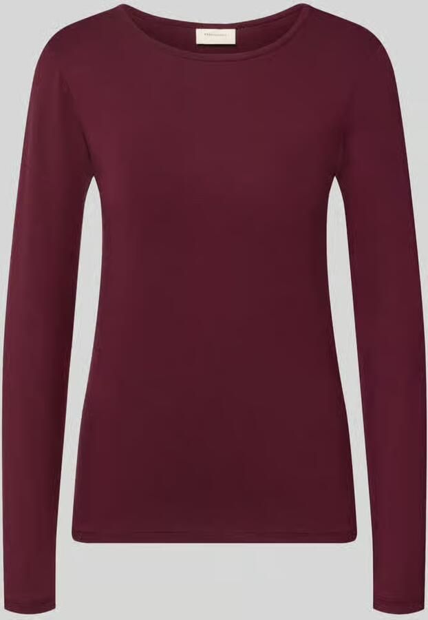 FREE QUENT Shirt met lange mouwen van mix van viscose en elastaan model 'Liana'