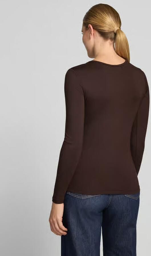 FREE QUENT Shirt met lange mouwen van mix van viscose en elastaan model 'Liana' - Foto 3