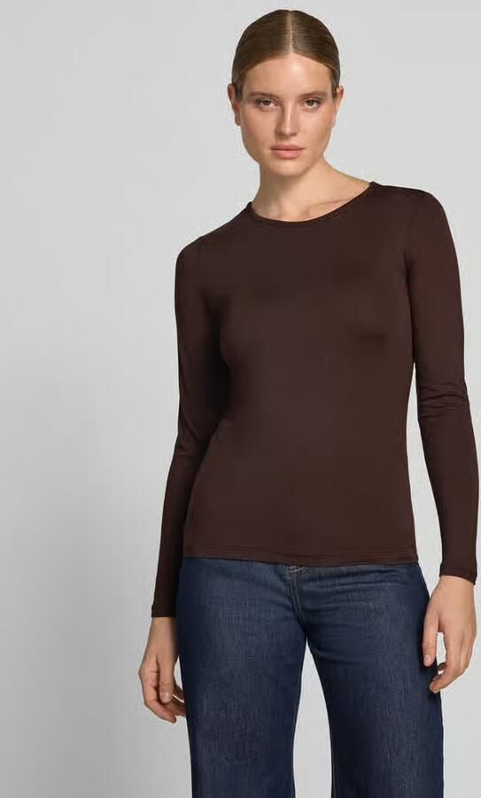 FREE QUENT Shirt met lange mouwen van mix van viscose en elastaan model 'Liana' - Foto 2