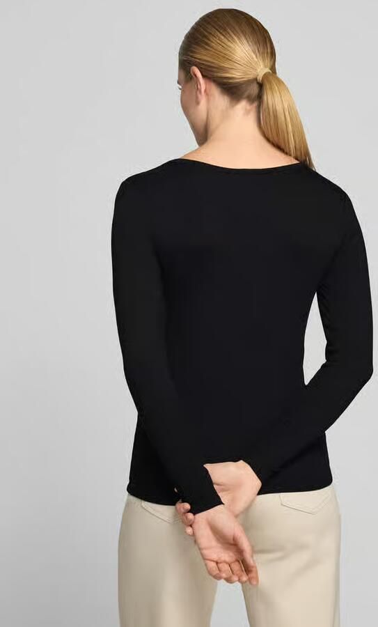 FREE QUENT Shirt met lange mouwen van mix van viscose en elastaan model 'Liana' - Foto 3