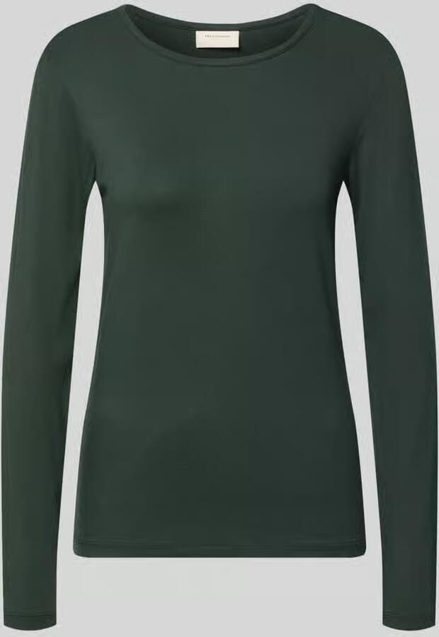 FREE QUENT Shirt met lange mouwen van mix van viscose en elastaan model 'Liana'