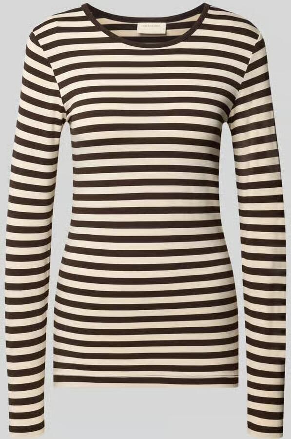 FREE QUENT skinny fit shirt met lange mouwen van viscosemix model 'Liana'