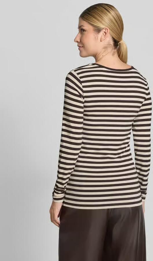 FREE QUENT skinny fit shirt met lange mouwen van viscosemix model 'Liana' - Foto 3