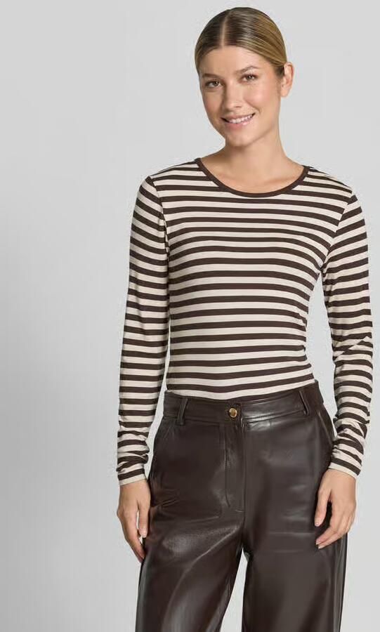 FREE QUENT skinny fit shirt met lange mouwen van viscosemix model 'Liana' - Foto 2
