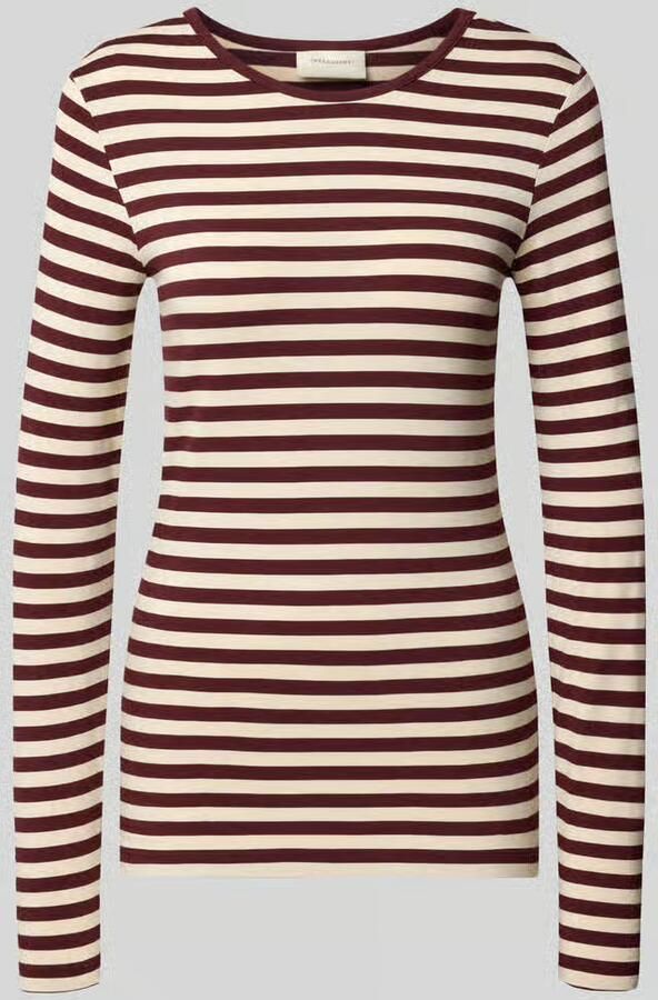 FREE QUENT skinny fit shirt met lange mouwen van viscosemix model 'Liana'