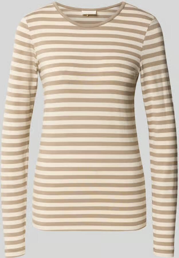 FREE QUENT skinny fit shirt met lange mouwen van viscosemix model 'Liana'