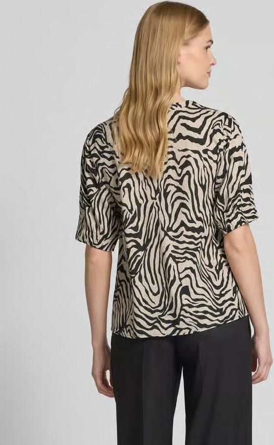 FREE QUENT Slim fit blouseshirt met V-hals model 'Larin'