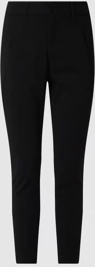 FREE QUENT Slim fit high waist broek van viscosemix model 'Jenny'