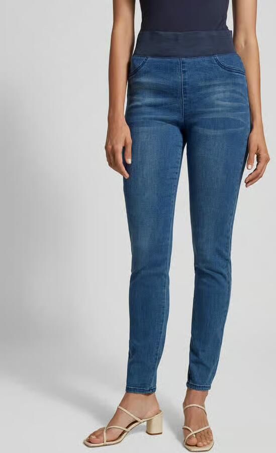 FREE QUENT Slim fit jeans met brede elastische band model 'SHANTAL' - Foto 2