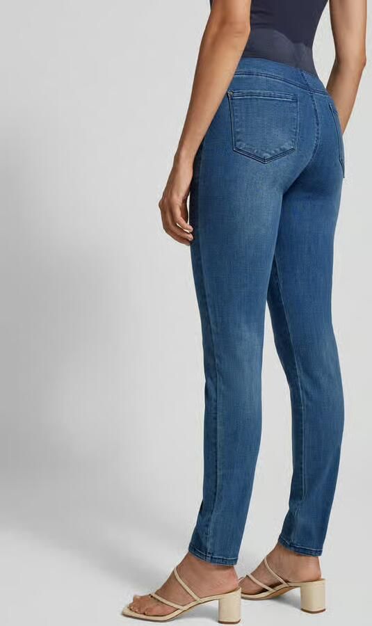 FREE QUENT Slim fit jeans met brede elastische band model 'SHANTAL'